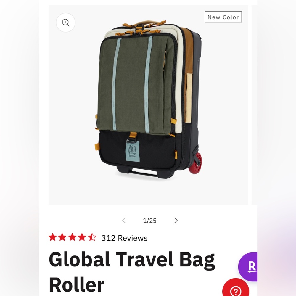 Topo Designs Global Travel Bag Roller